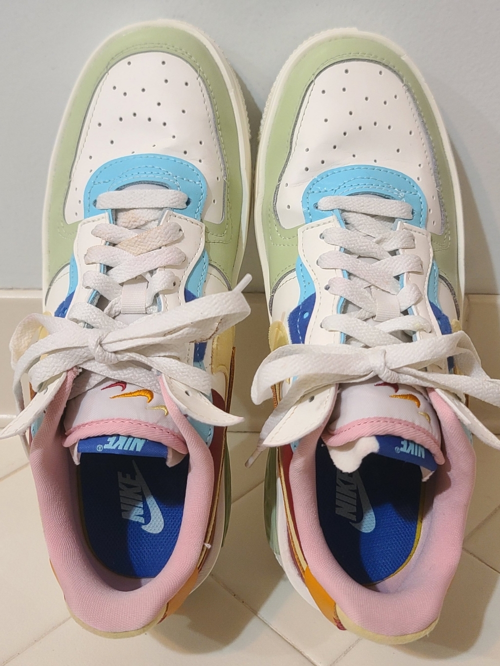 Nike Air Force 1 Fontanka Sail Multi Women's Size 9 - Picture 5 of 7